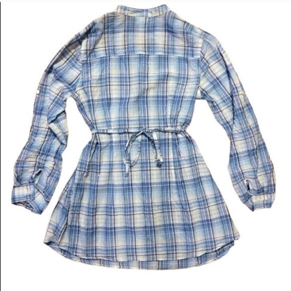 Motherhood Maternity Plaid Convertible Sleeve Button Front Top Sz M - Picture 5 of 9